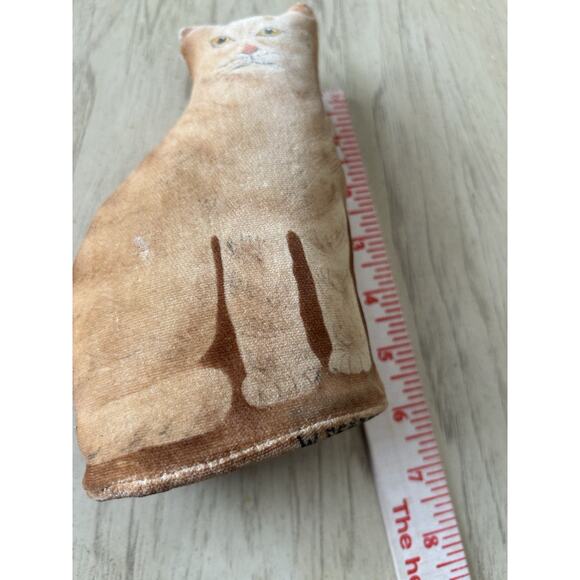 Vintage stuffed Cat printed Animal (Arnold?) 1983 Soft Cloth Kitty Adorable - Picture 9 of 10